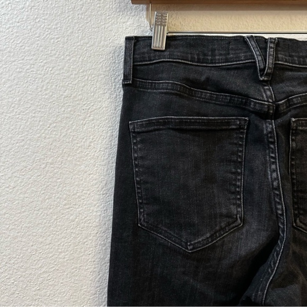 Veronica Beard Ryleigh Slim Straight High Rise Jeans Washed Onyx Size 28 - Picture 9 of 13